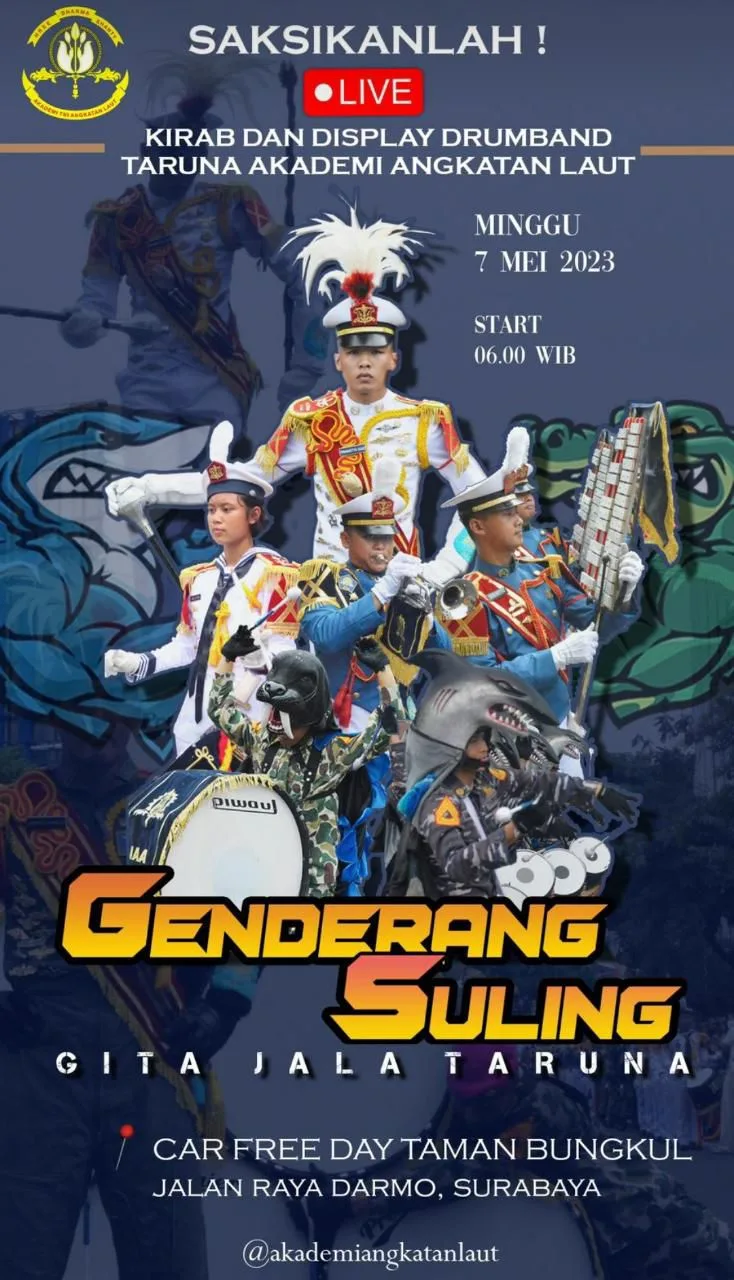 TNI AL Gelar Kirab Genderang Suling Gita Jala Taruna Tempo