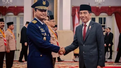 Presiden Joko Widodo Lantik Marsekal Madya TNI Mohamad Tonny Harjono sebagai KSAU