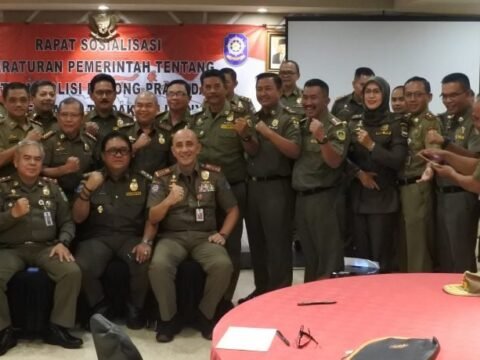 Rapat Satpol PP dan Sosialisasi Permendagri Tindak Lanjutnya, Usai.