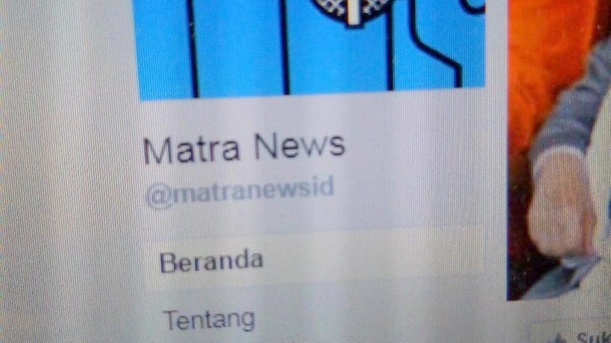Akun Buzzer FB Matra News tak ada hubungannya dengan Majalah MATRA dan MATRANEWS.id Akun Buzzer FB Matra News tak ada hubungannya dengan Majalah MATRA dan MATRANEWS.id