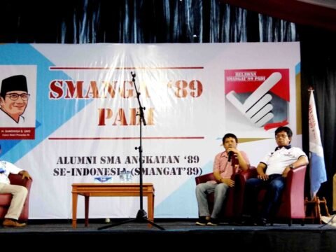 Para Alumni SMA Ramaikan Diskusi Dan Nobar Relawan Smangat89