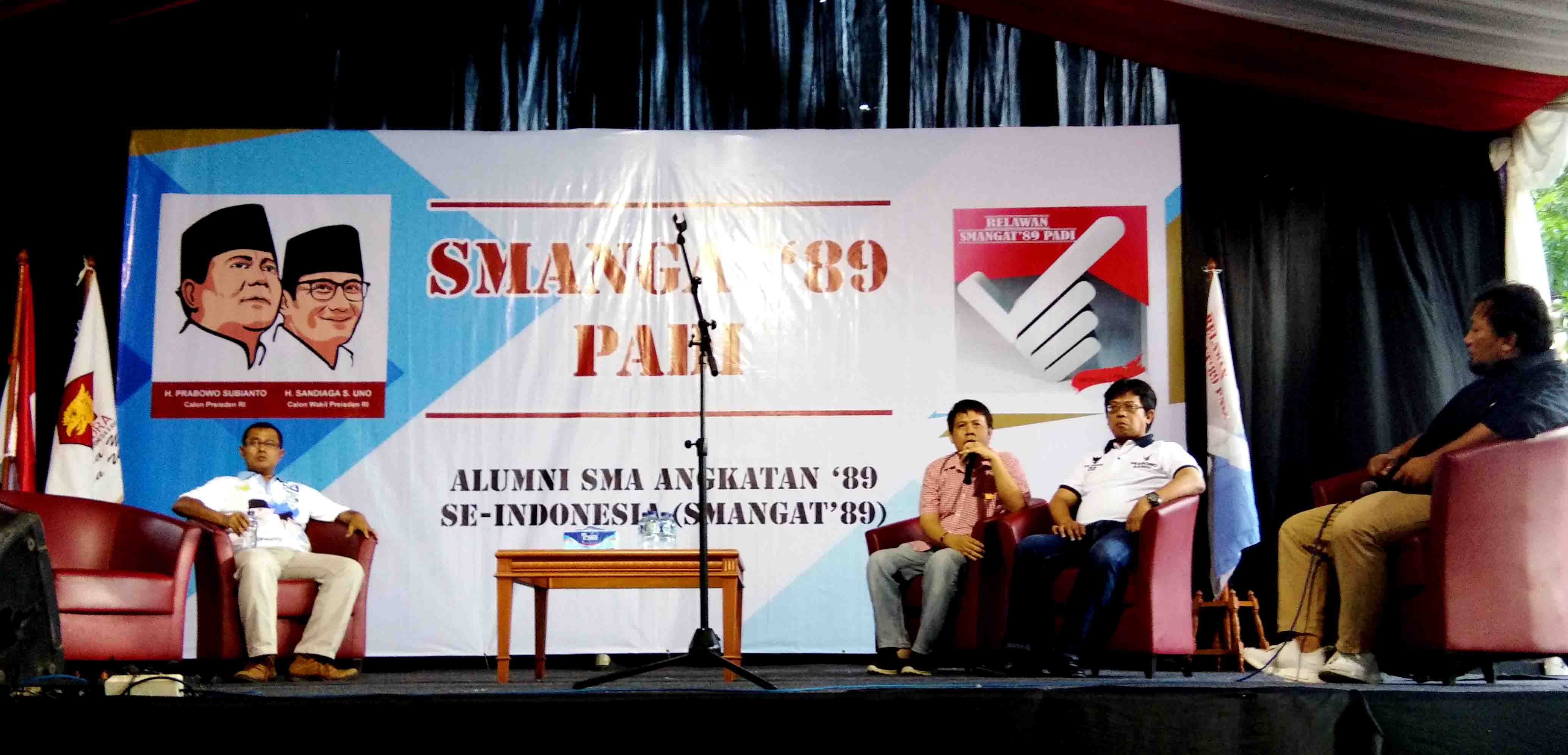 Para Alumni SMA Ramaikan Diskusi Dan Nobar Relawan Smangat89