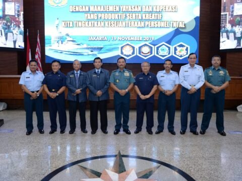 KASAL Minum Kopi Bersama Pengurus Yayasan & Koperasi TNI AL