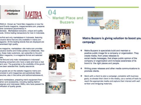 Majalah MATRA mengembangkan MARKETPLACE: “PRIA SEJATI”