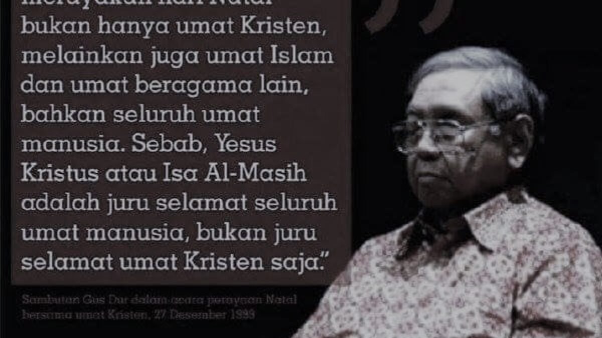 Selain Gus Dur, Tokoh Islam Bergelar Profesor Ucapkan Selamat Natal