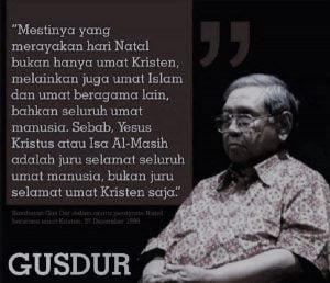 Selain Gus Dur, Tokoh Islam Bergelar Profesor Ucapkan Selamat Natal