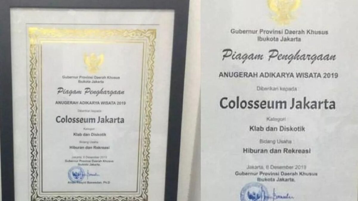 Pejabat Yang Memberi Adikarya Wisata Kepada Diskotek Colloseum, Diperiksa & Dinonaktifkan