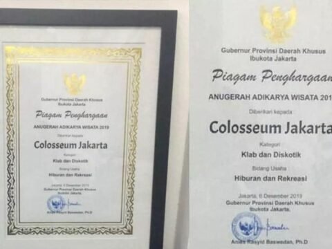 Pejabat Yang Memberi Adikarya Wisata Kepada Diskotek Colloseum, Diperiksa & Dinonaktifkan