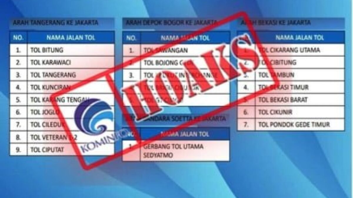 Video Permintaan Maaf, Isu Lock Down Tol Ditutup Dari Arah Jakarta