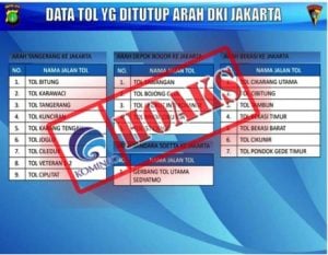 Video Permintaan Maaf, Isu Lock Down Tol Ditutup Dari Arah Jakarta