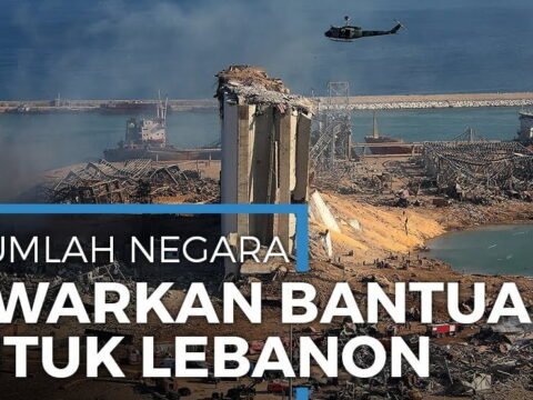Presiden Perancis ke Beirut, Beri Bantuan dan Ingatkan Bahwa Perang Saudara Tak Boleh Terjadi Lagi