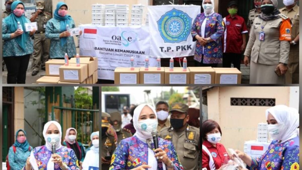 Sosialisasi Masif Penggunaan Masker Ketua Umum Tim Penggerak PKK Pusat