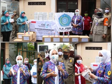 Sosialisasi Masif Penggunaan Masker Ketua Umum Tim Penggerak PKK Pusat