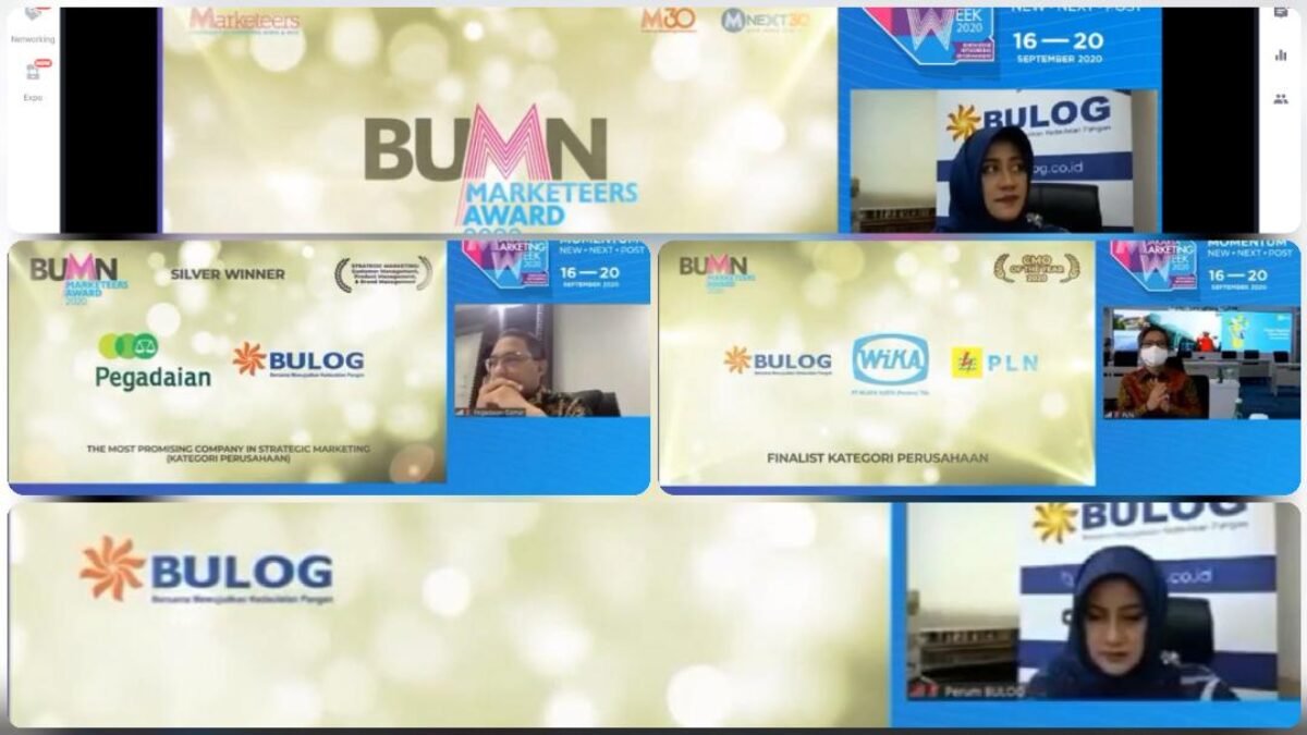 Bulog Raih Empat Penghargaan BUMN Marketeers Award 2020 Bulog Raih Empat Penghargaan BUMN Marketeers Award 2020