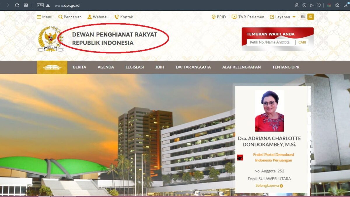 Ini Jawaban Kenapa Situs DPR Direstas