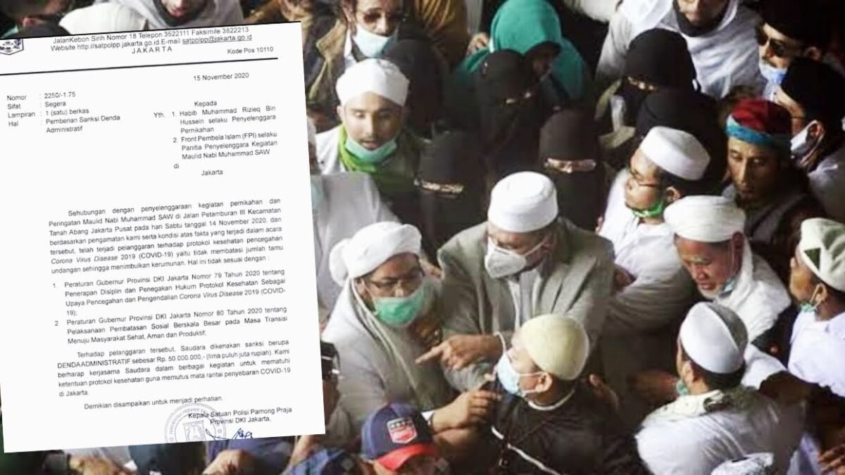 Rizieq Shihab Sudah Lunasi Denda Rp50 Juta Rizieq Shihab Sudah Lunasi Denda Rp50 Juta