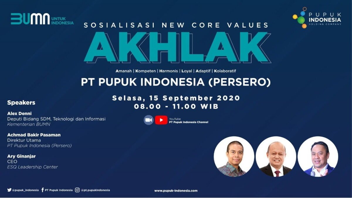 Pupuk Indonesia Grup Nyatakan Komitmen Jalankan Nilai AKHLAK Pupuk Indonesia Grup Nyatakan Komitmen Jalankan Nilai AKHLAK