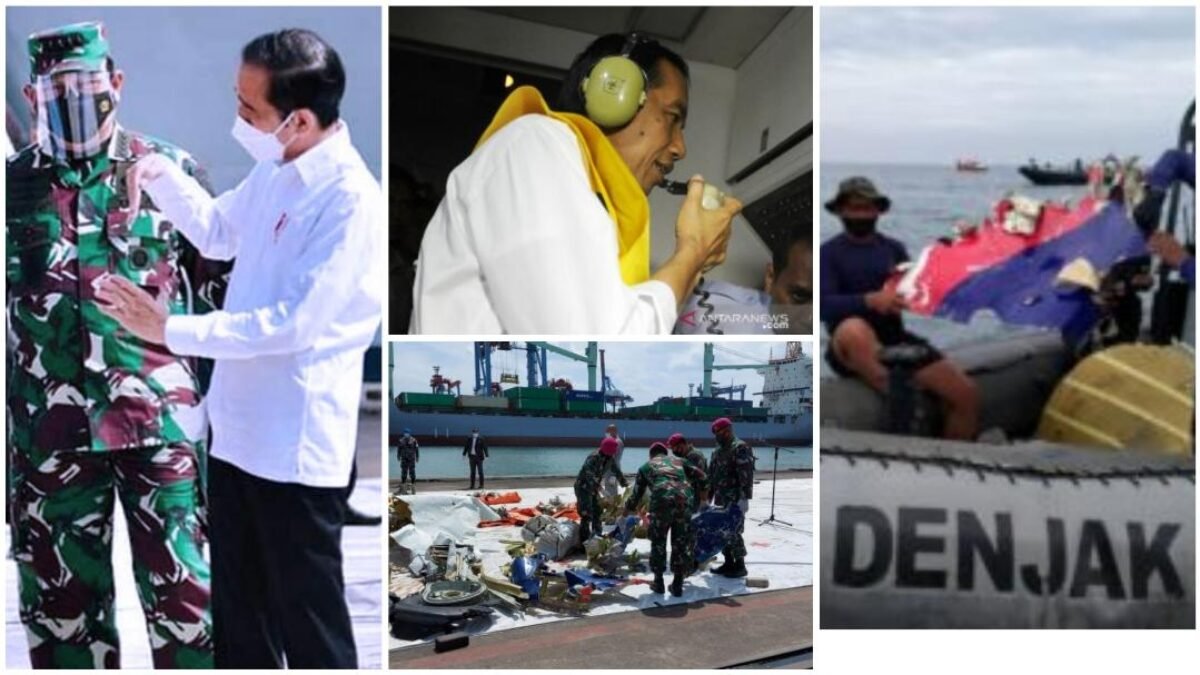 Kasal Dampingi Presiden RI Tinjau Posko SAR Sriwijaya Air