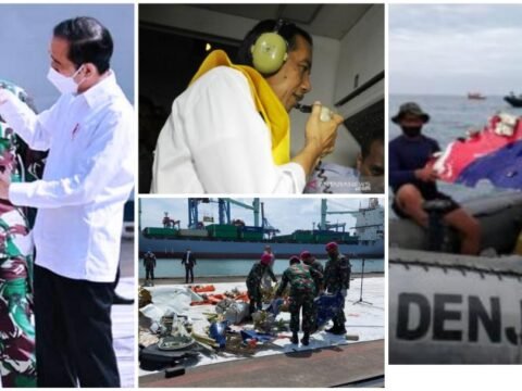 Kasal Dampingi Presiden RI Tinjau Posko SAR Sriwijaya Air