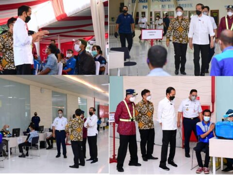 Jokowi Tinjau Vaksinasi Di Kampung Rambutan, Pelabuhan Tanjung Priok Serta Pelabuhan Sunda Kelapa