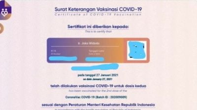 Sertifikat Vaksin Jokowi Bocor, Berimbas Apa?