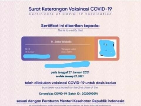 Sertifikat Vaksin Jokowi Bocor, Berimbas Apa?