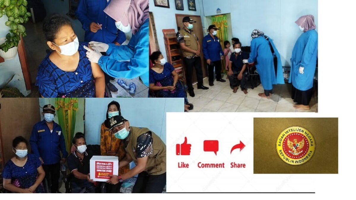 Tim Vaksinator Keliling BIN Layani Warga Binjai, Viral di Media Sosial