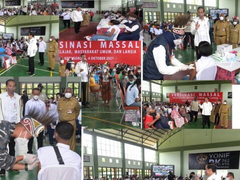 Esai Foto Presiden Jokowi Ikuti Vaksinasi Covid 19