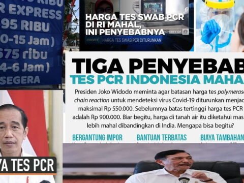 Mafia PCR Diancam LBP, Tes PCR Harus Turun Jadi Rp 300 Ribu