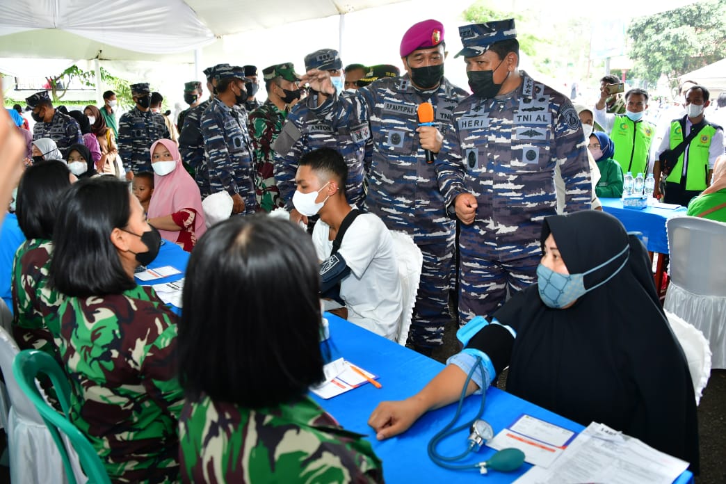 TNI AL Kebut Vaksinasi Warga Bogor, Targetkan 140.000