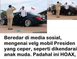 Hoax Velg Mobil Presiden, Saat Saling Hormat Jokowi Prabowo