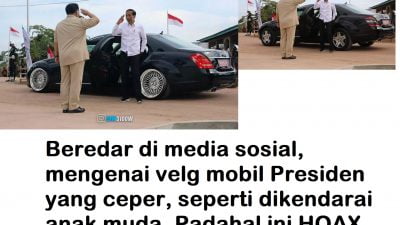 Hoax Velg Mobil Presiden, Saat Saling Hormat Jokowi Prabowo