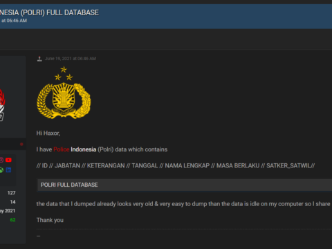 Ribuan Data Polri Bocor Dan Dibagikan Secara Gratis