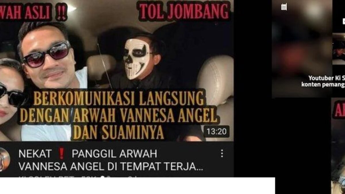 Arwah Vanessa Angel Dijadikan Konten, Kelakuan Youtober?