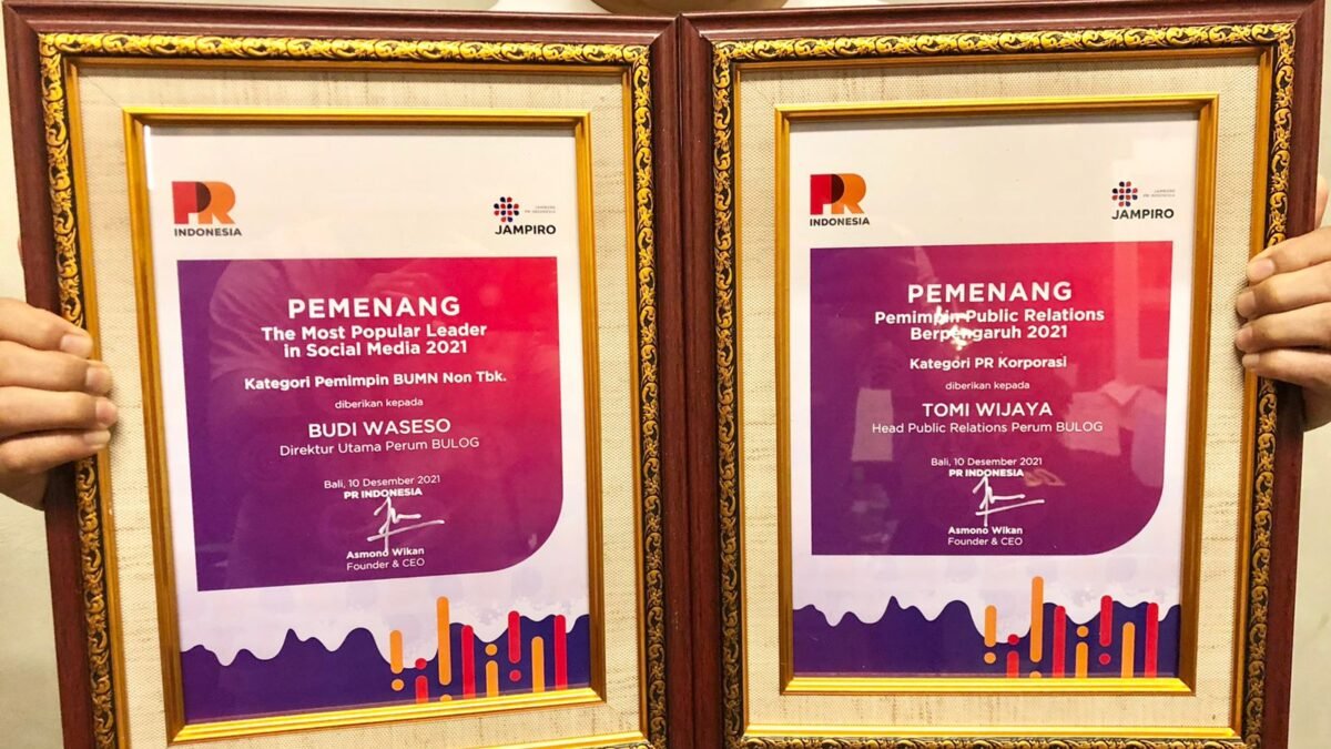 BULOG Meraih 2 Penghargaan Sekaligus Dalam Jambore PR Indonesia