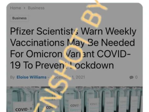 Ilmuwan Pfizer Memperingatkan Vaksinasi Mingguan untuk virus Omicron