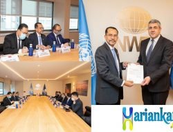 DR. Muhammad Najib Serahkan Surat Kepercayaan Sebagai Wakil Tetap RI Kepada Sekjen United Nations World Tourism ORGANIZATION