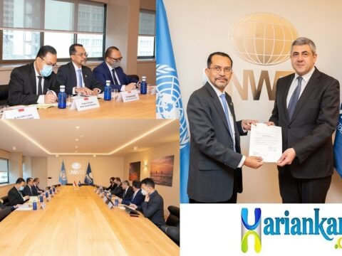 DR. Muhammad Najib Serahkan Surat Kepercayaan Sebagai Wakil Tetap RI Kepada Sekjen United Nations World Tourism ORGANIZATION