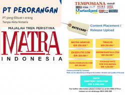 Bikin PT Perseorangan, Hanya Modal Rp 50 Ribu