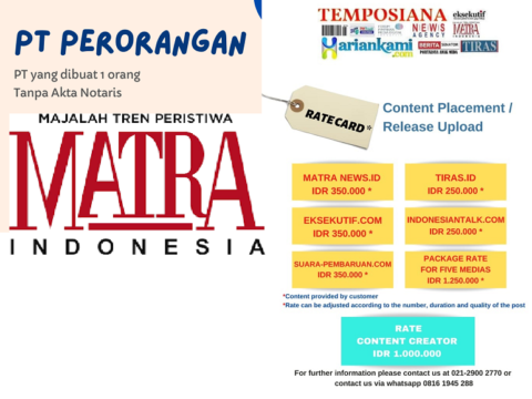 Bikin PT Perseorangan, Hanya Modal Rp 50 Ribu