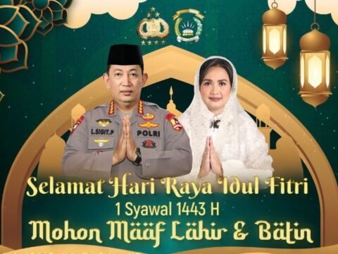 Kapolri Jenderal Listyo Sigit Prabowo Mengucapkan Selamat Hari Raya Idul Fitri 1443 H