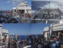 Keunikan Tradisi TNI AL Saat Melintasi Garis Batas Tanggal Internasional