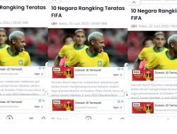 10 Negara Rangking Teratas FIFA, repost Beritasenator.com