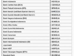 Daftar SWIFT Code, BIC, dan IBAN Bank di Indonesia