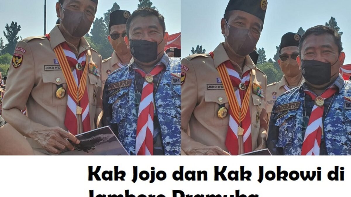 Kak Jojo dan Kak Jokowi di Jambore Nasional ke XI