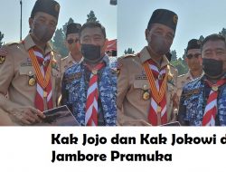 Kak Jojo dan Kak Jokowi di Jambore Nasional ke XI