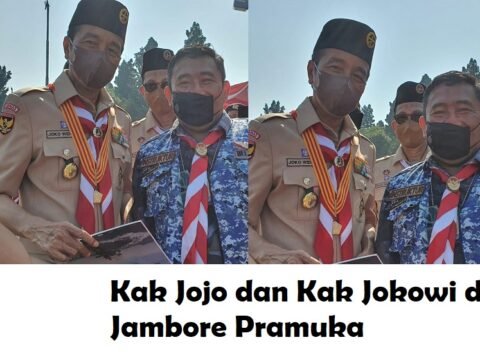 Kak Jojo dan Kak Jokowi di Jambore Nasional ke XI