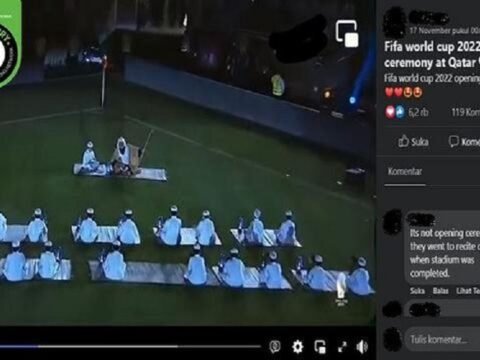 Seremoni Pembukaan Piala Dunia 2022 di Qatar, Yang Ini Hoax