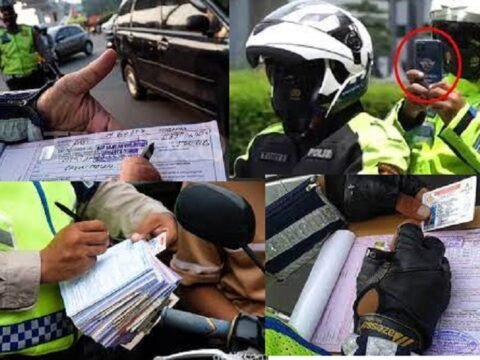 Polantas Pegang Surat Tilang Lagi