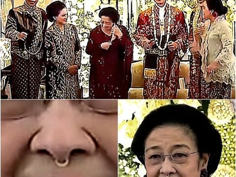 Bu Mega ke Resepsi Nikahan Kaesang-Erina Pakai Tindik Hidung